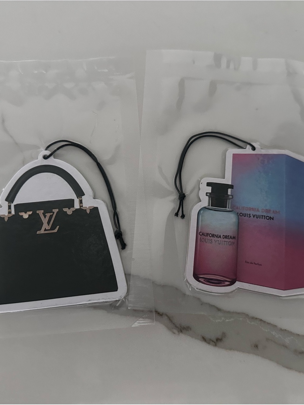 Two Louis Vuitton fragrance cards new Duo